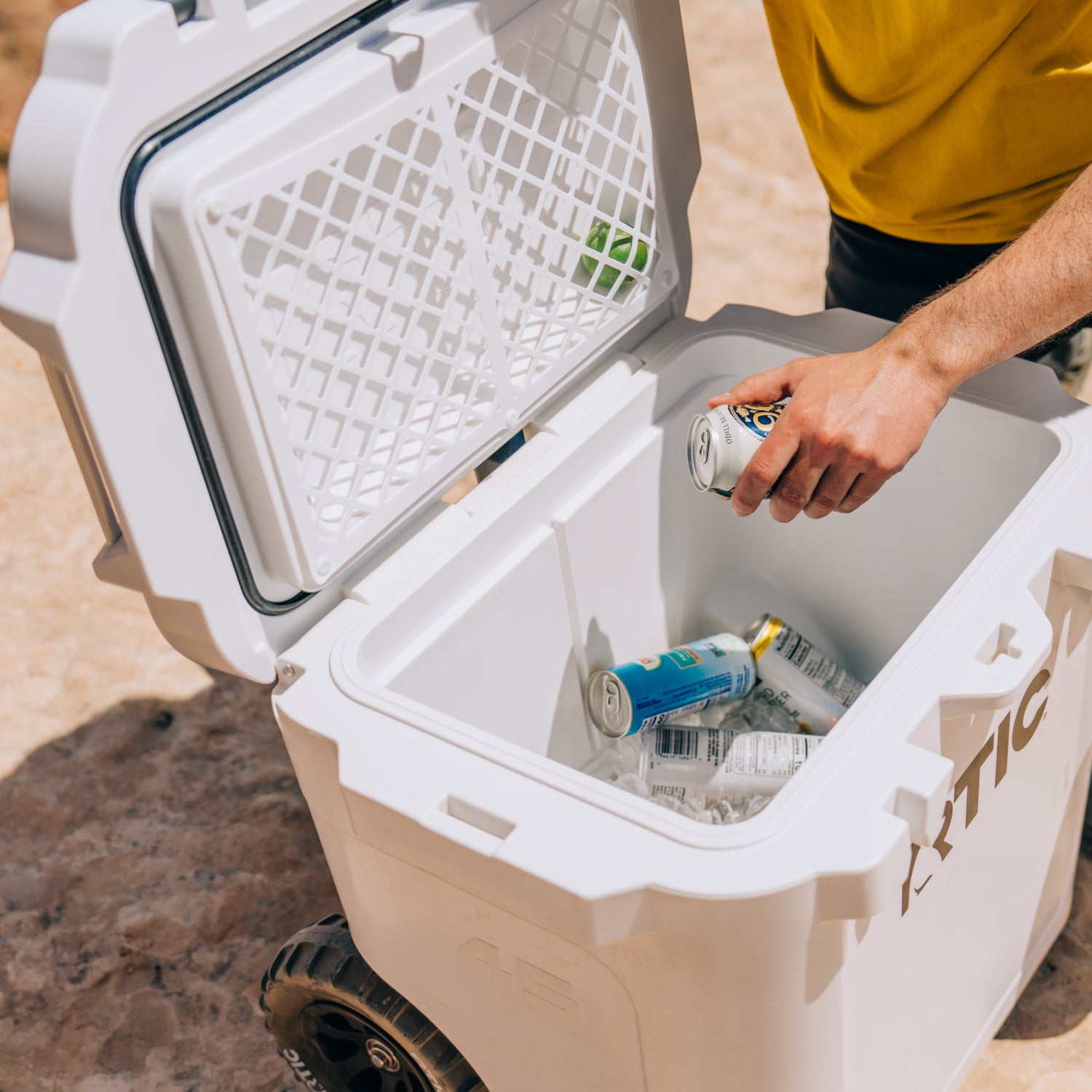 45 QT Ultra-Tough Wheeled Cooler